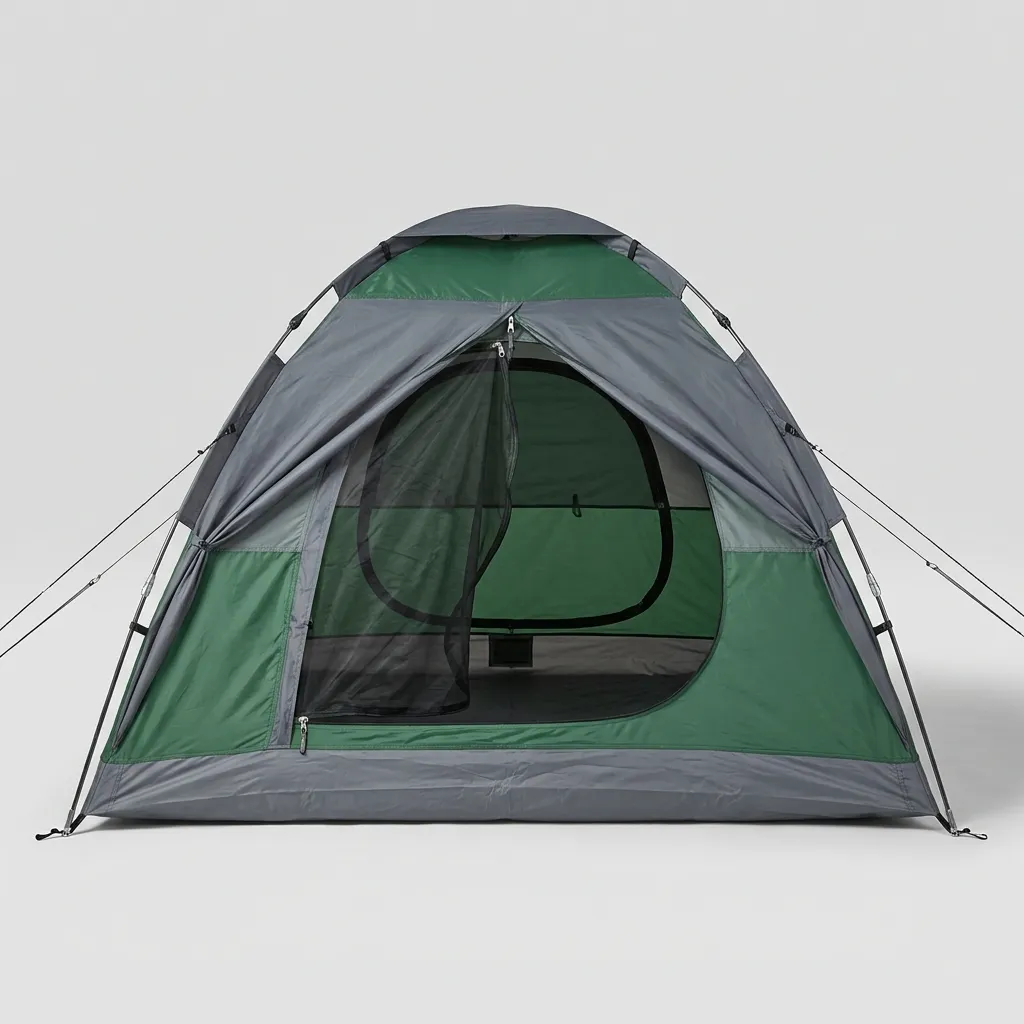 Carpa de Camping para 3 Personas Impermeable con Sobretecho