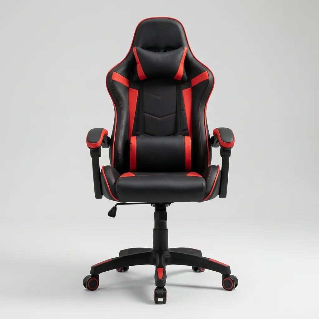 Silla Gamer Ergonómica Reforzada F19 con Altura a Gas, Reclinable y Función de Balanceo