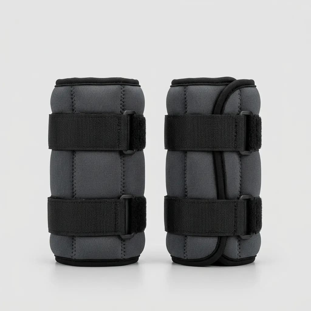 Par de Tobilleras de Peso Ajustable 2kg con Velcro