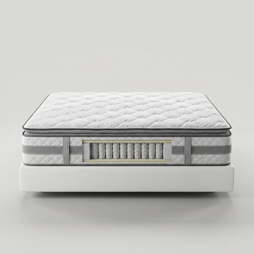 Colchão Casal Castor Premium Tecnopedic Molas Pocket Ensacadas Pillow Top