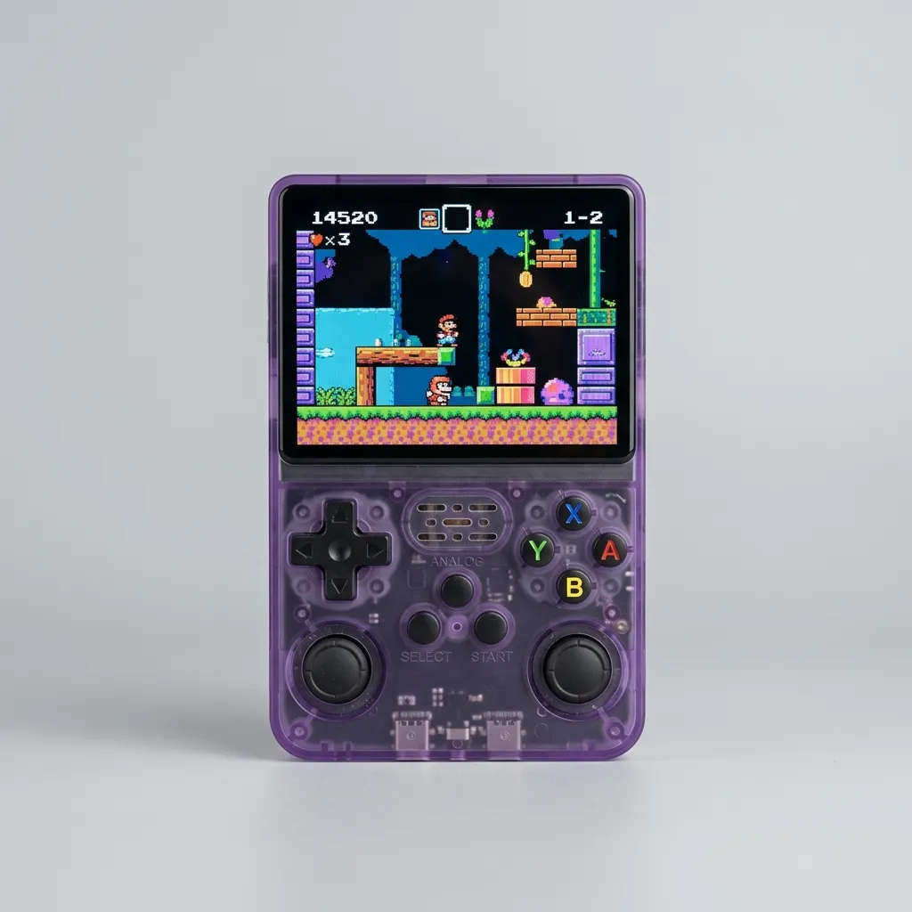 Console Portátil Retrô R36S com Tela IPS 3,5 Polegadas, Sistema Linux e Saída HDMI