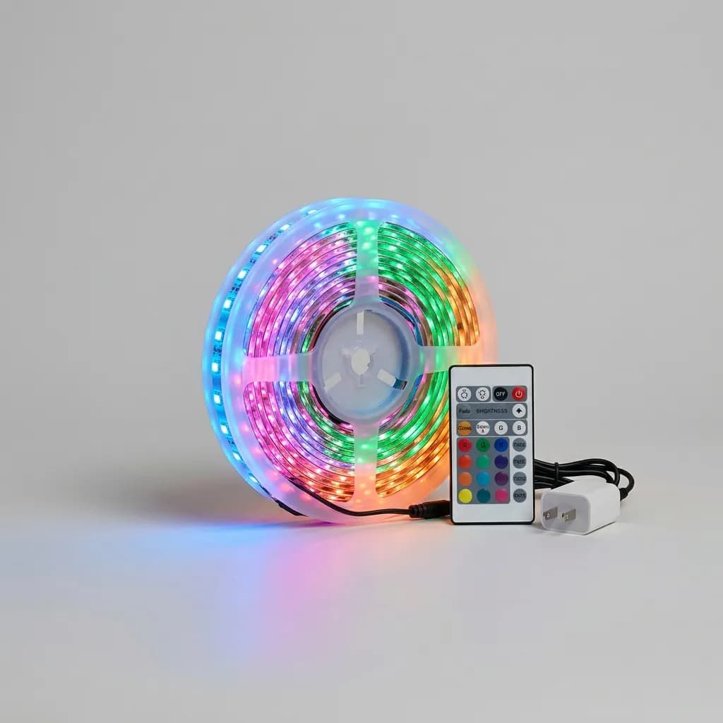 Fita LED RGB 5 Metros com Controle Remoto e Aplicativo Bluetooth