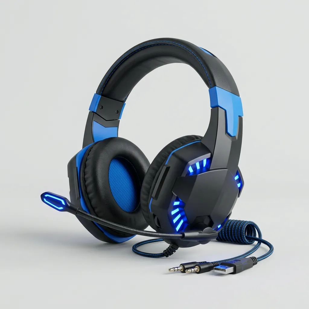 Headset Gamer Kotion Each G2000 RGB com Drivers 50mm, LED e Microfone Flexível P2 e USB — imagem 3 de 4