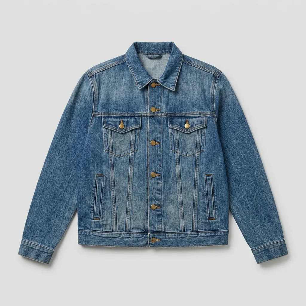Chaqueta de Mezclilla Levi's Trucker Masculina Azul Medio