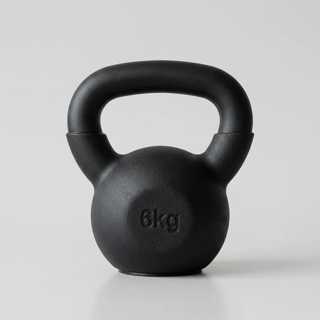 Kettlebell Emborrachado 6kg com Alça Ergonômica