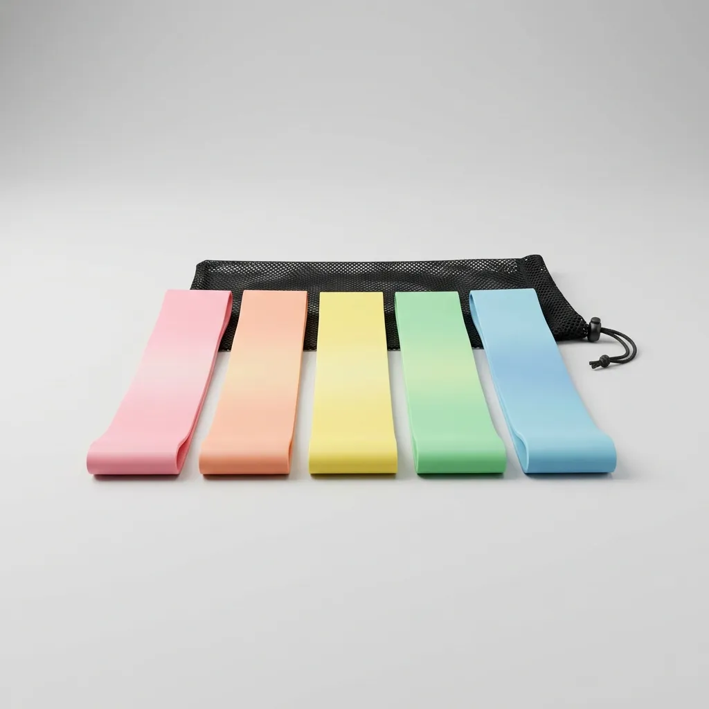 Kit Faixas Elásticas Mini Band 5 Níveis de Resistência — imagem 2 de 3