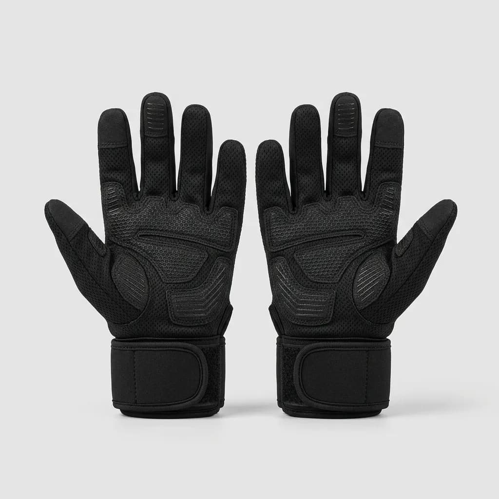 Guantes de Entrenamiento para Gimnasio Antideslizantes con Soporte de Muñeca