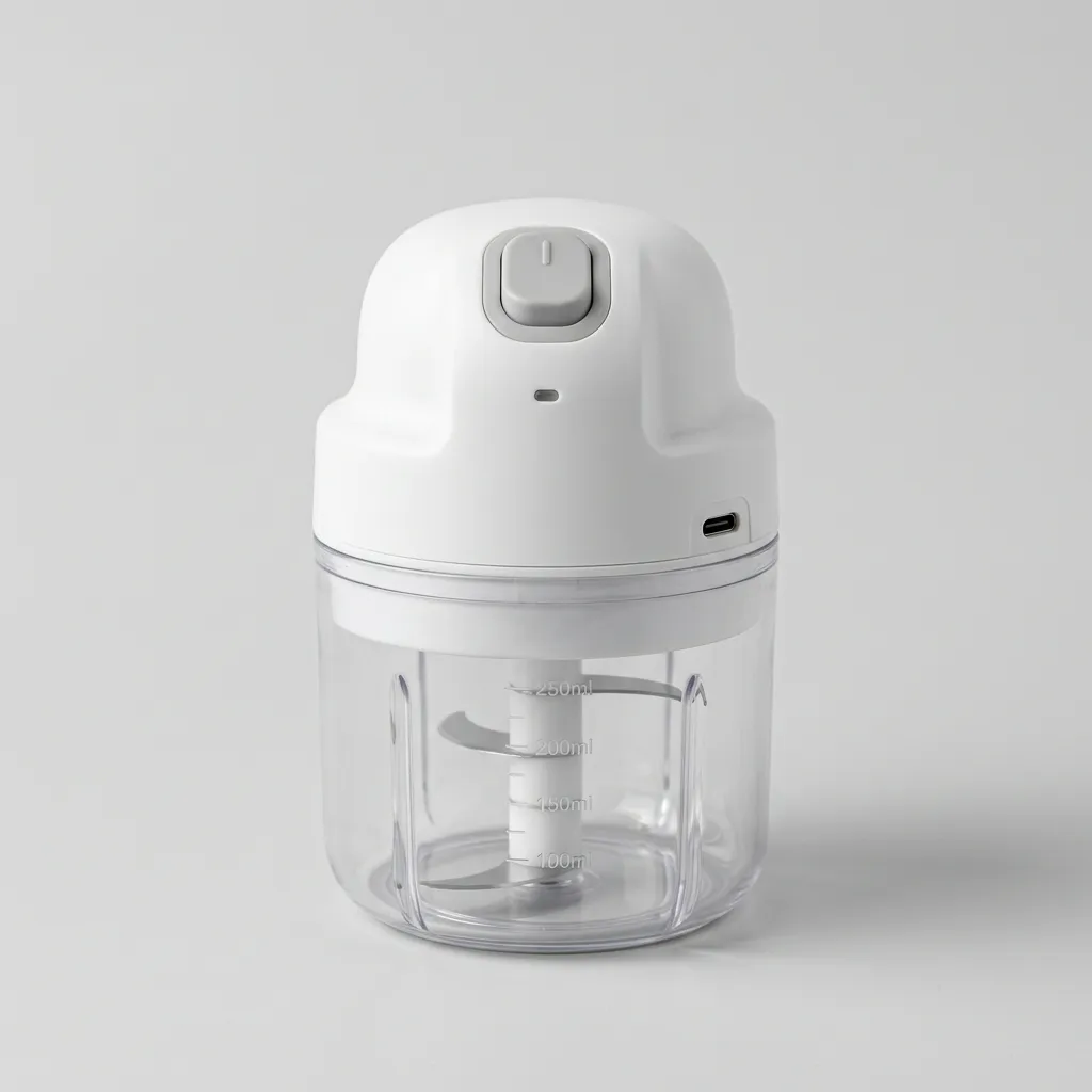 Mini Processador de Alho Elétrico Portátil USB Recarregável 250ml — imagem 2 de 4