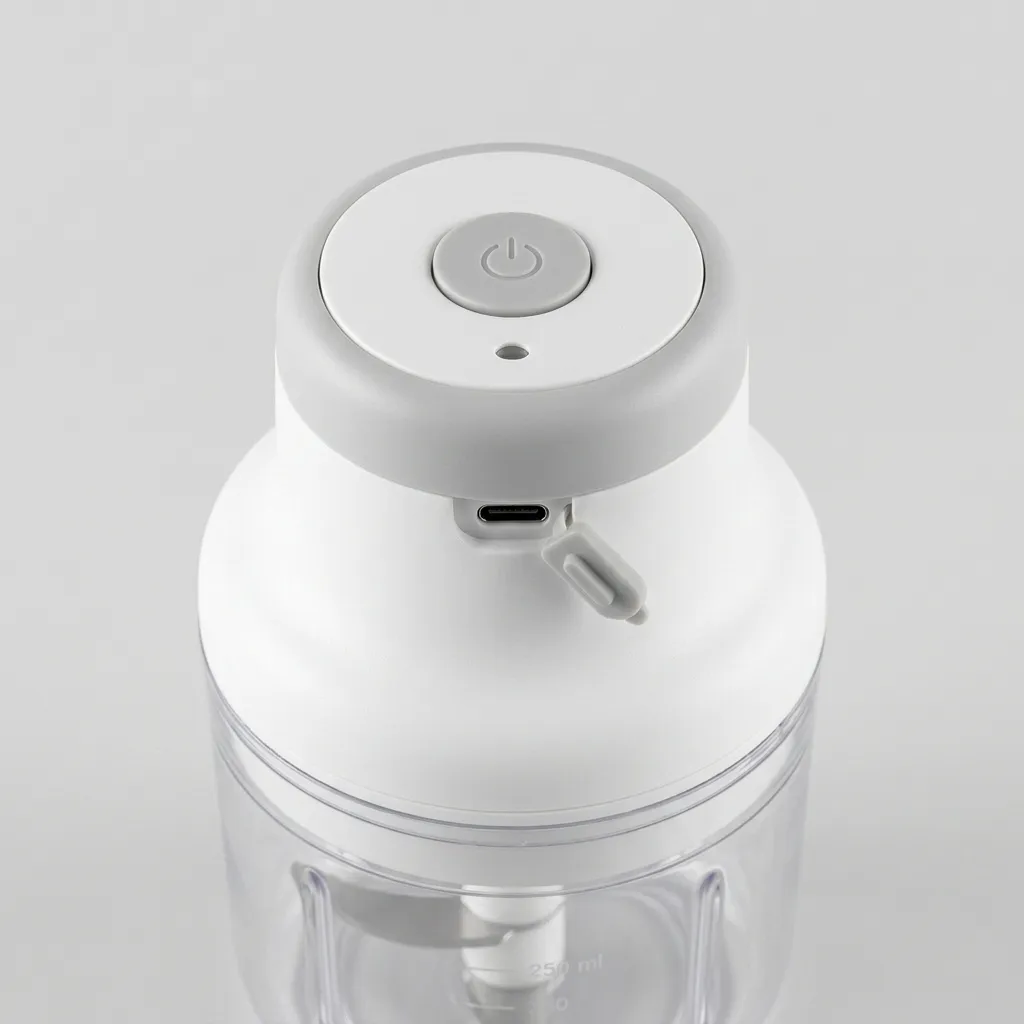 Mini Processador de Alho Elétrico Portátil USB Recarregável 250ml — imagem 4 de 4