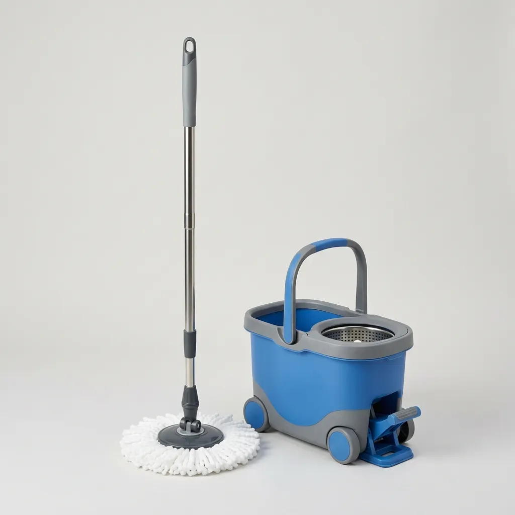 Mop Giratório 360° com Balde e Centrífuga Esfregão Rodo Limpeza — imagem 2 de 4