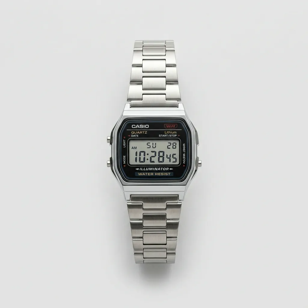 Relógio Casio Vintage A158WA-1DF Prata Digital