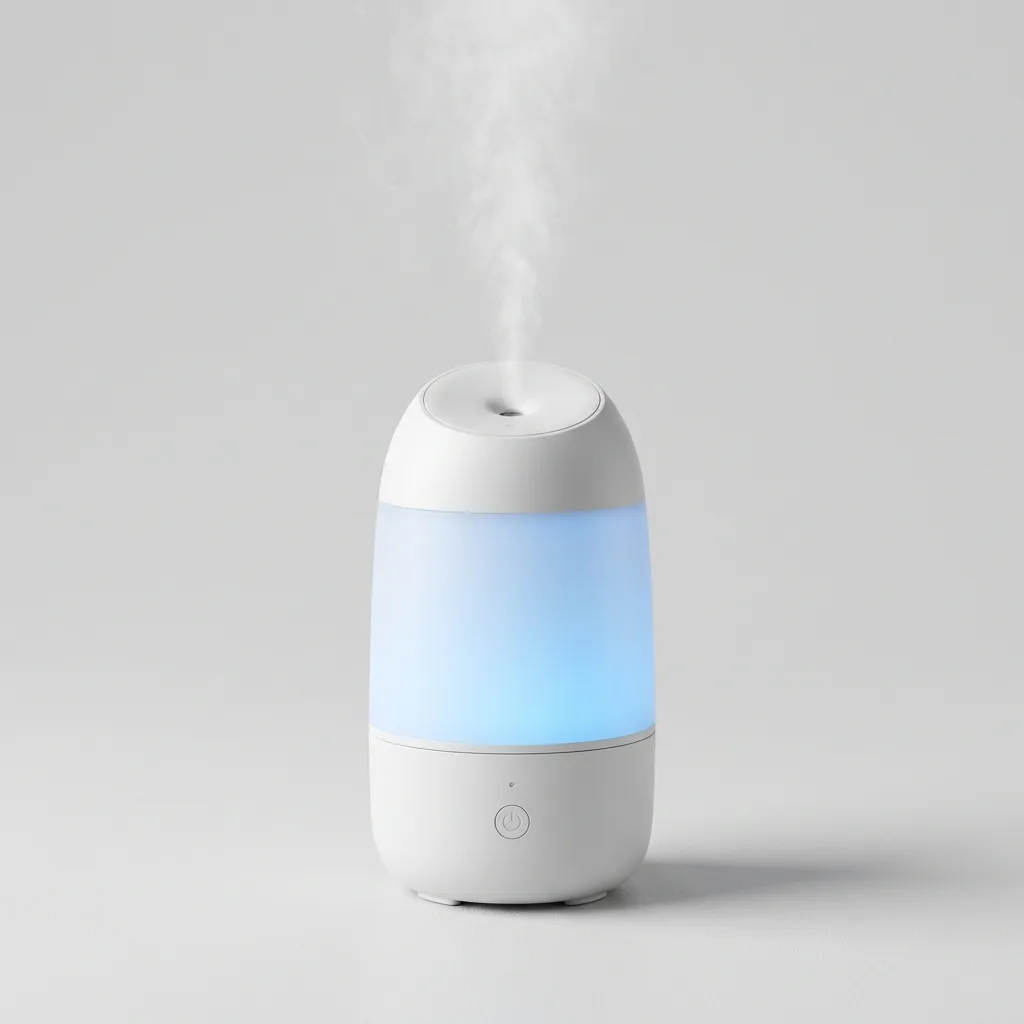 Umidificador de Ar Ultrassônico 500ml com Luz LED Aromatizador Ambiente